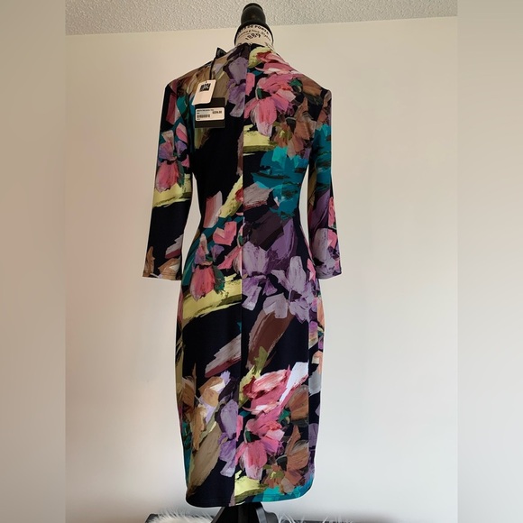 Multicolor Abstract Print Dress - Picture 3 of 7